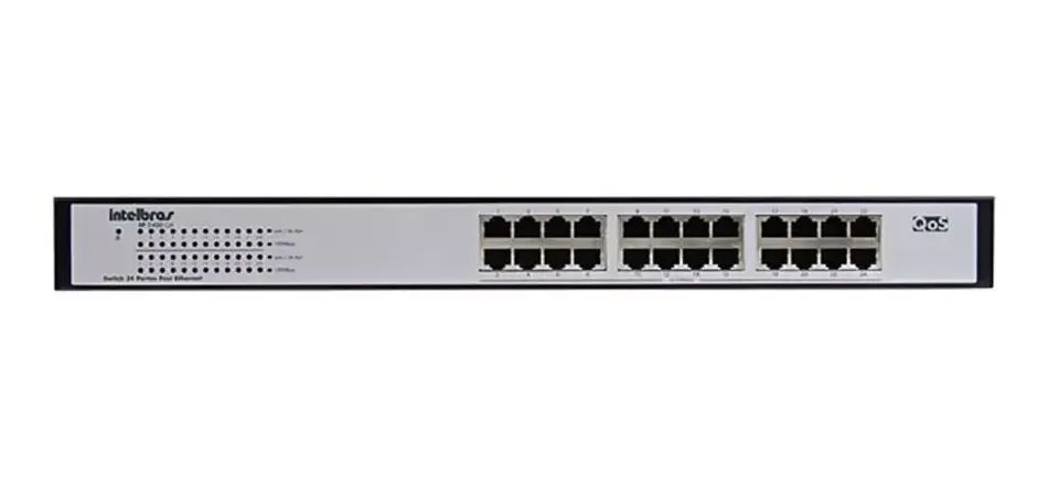 Switch 24 Portas Fast Ethernet Intelbras Sf 2400 Qr 10/100