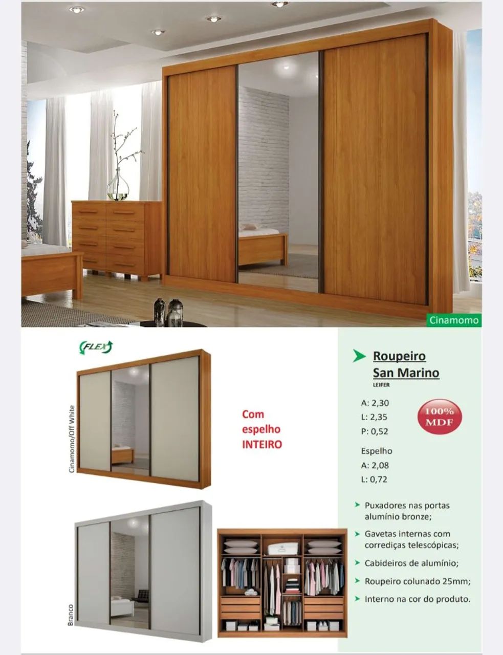 ROUPEIRO SAN MARINO 100% MDF - Foto 3