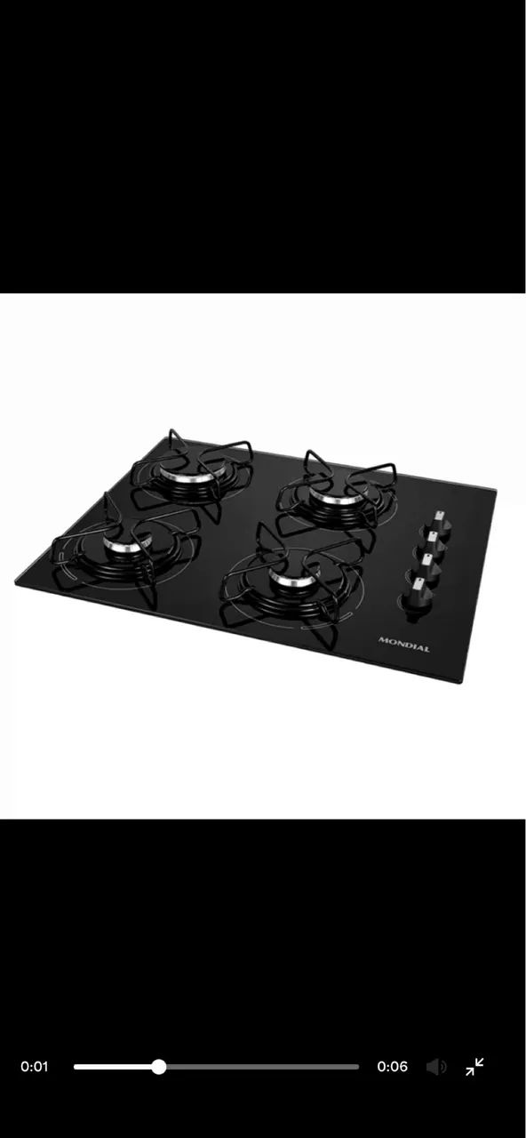 COOKTOP 4 BOCAS NOVO NA CAIXA