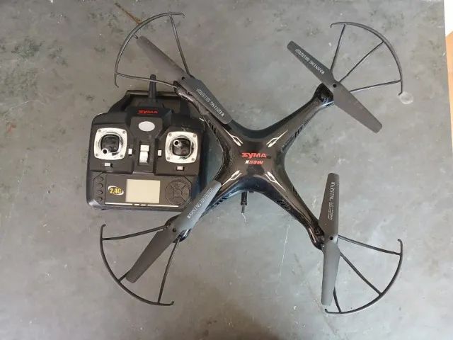 Drone Syma X5SW FPV Wifi + Kit Com 5 Baterias + Acessórios - Foto 2