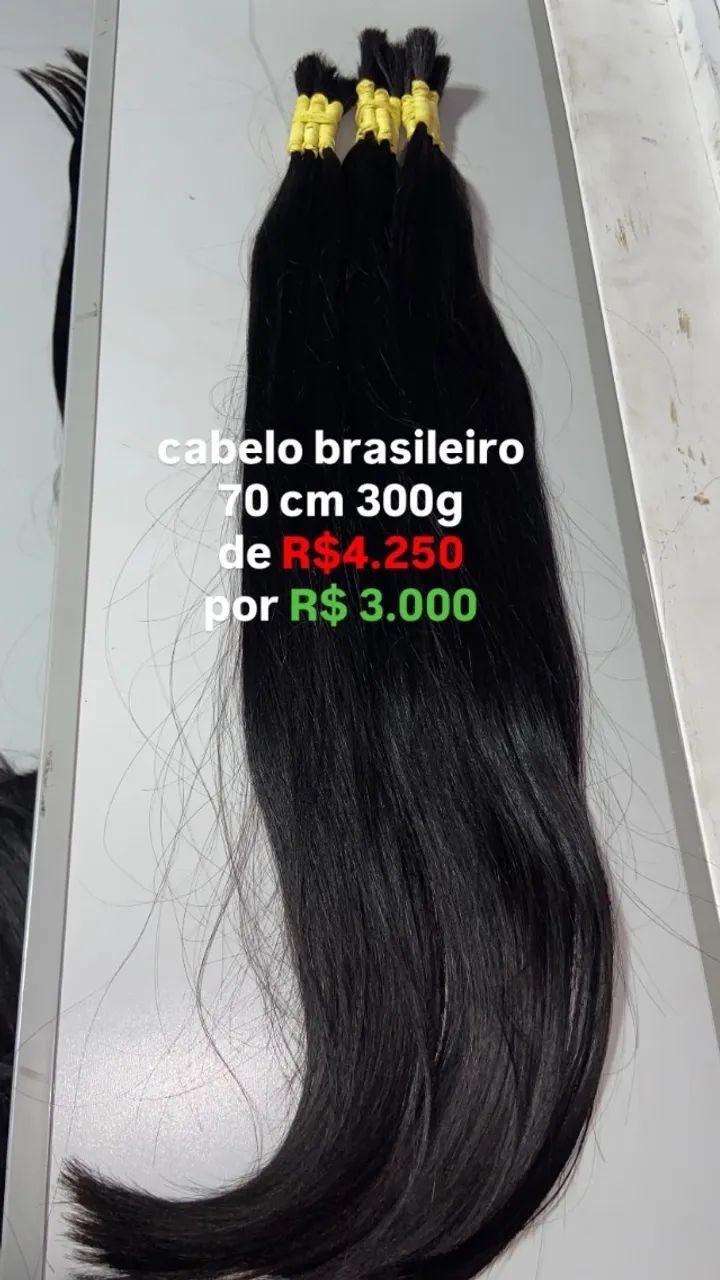 Cabelo brasileiro 70 cm 300g 