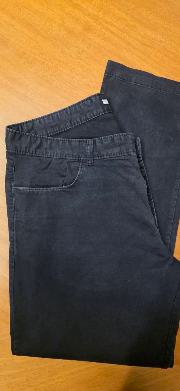 Calça sarja azul marinho Calvin Klein - Foto 5