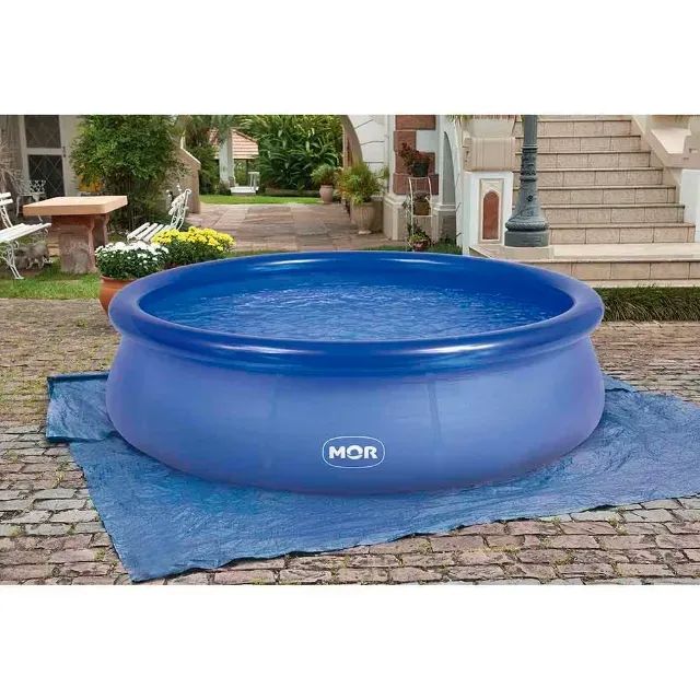 Kit Piscina Inflável MOR 3400 L + Filtro Bomba + 35 EVA- Mor