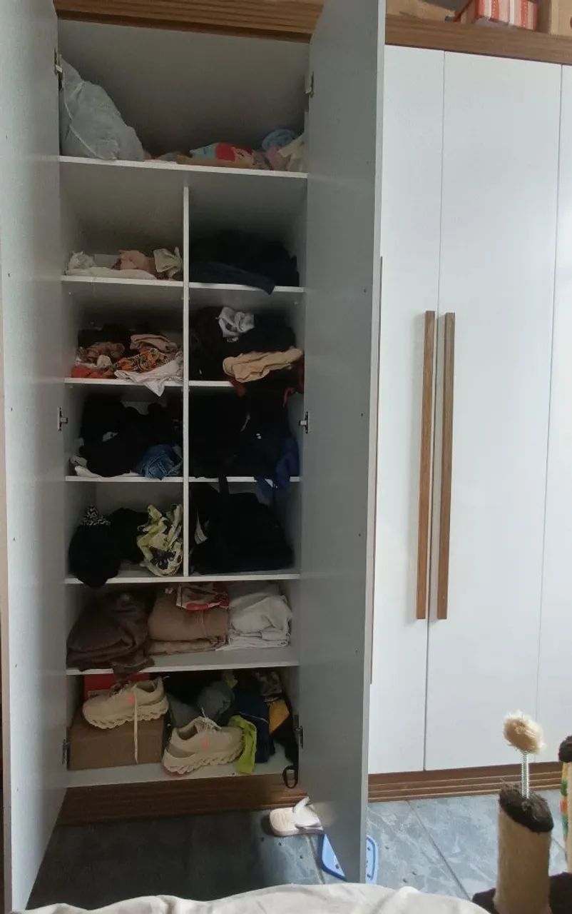 Guarda roupa MDF e madeira - Foto 4