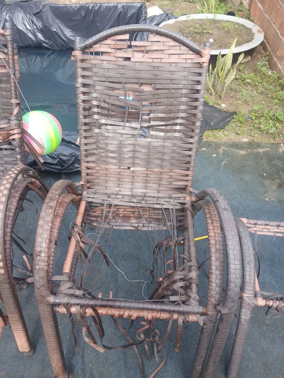 Conjunto de cadeira em fibra   - Foto 3