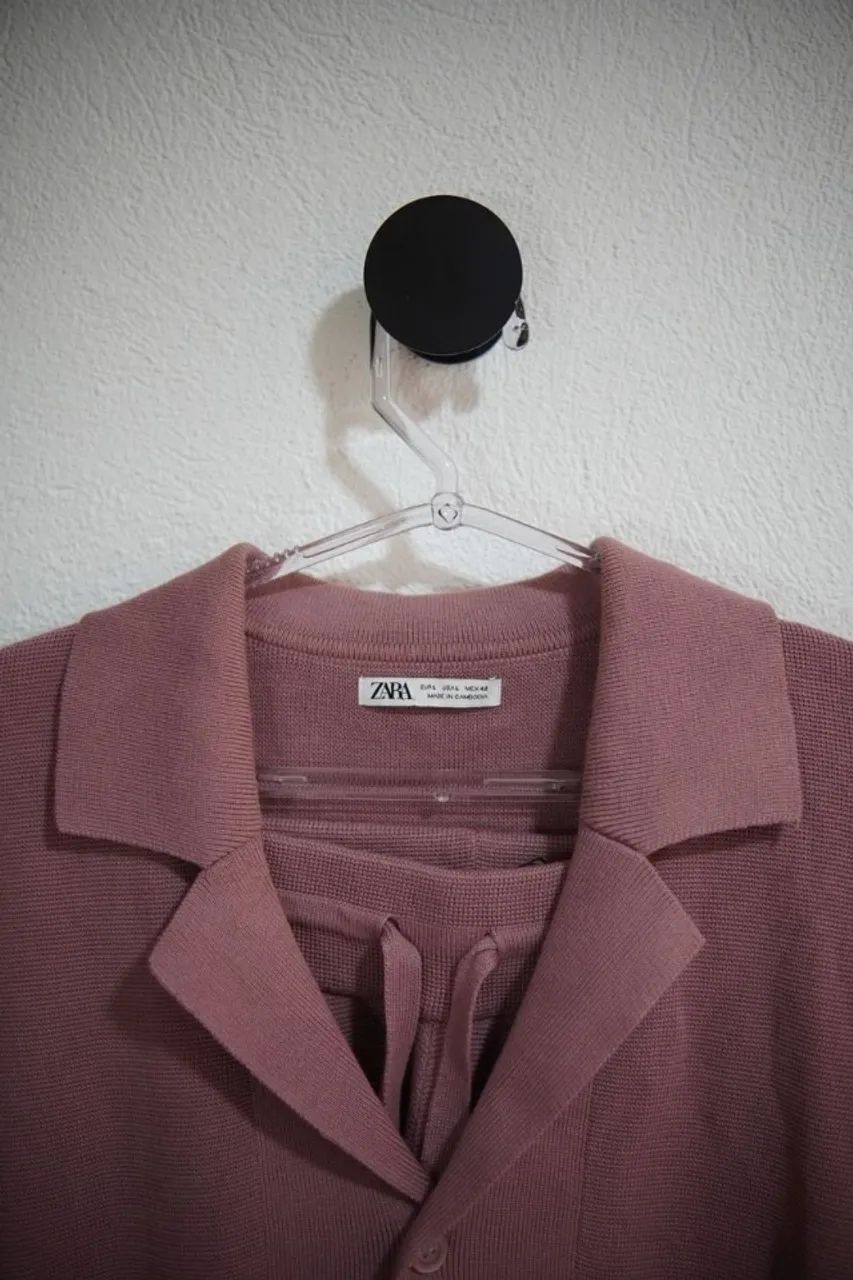 Conjunto zara em malha (usado uma vez)