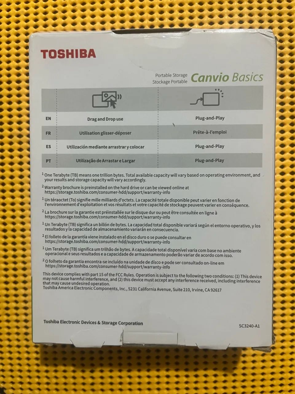 HD EXTERNO TOSHIBA 1TB - Foto 2
