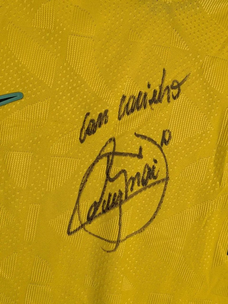 CAMISETA SELEÇÃO COPA 2026 ASSINADA NEYMAR ORIGINAL - Foto 3