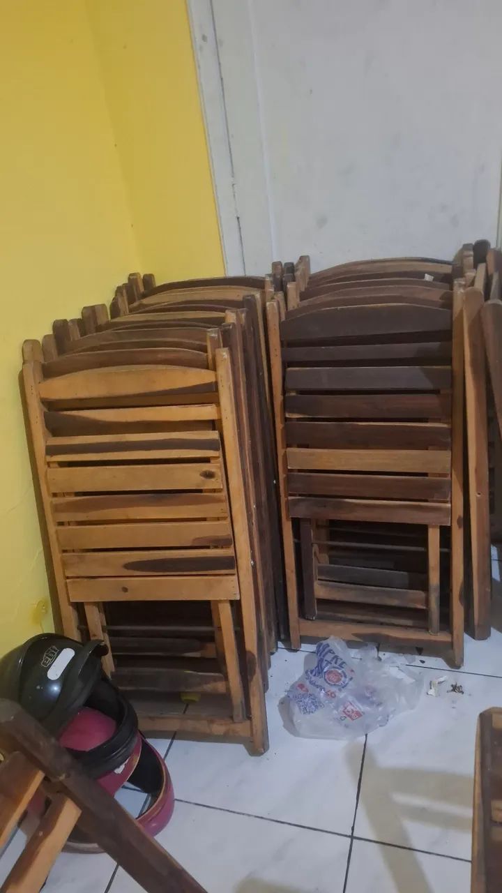 mesas dobráveis conjunto com 4 cadeiras - Foto 4