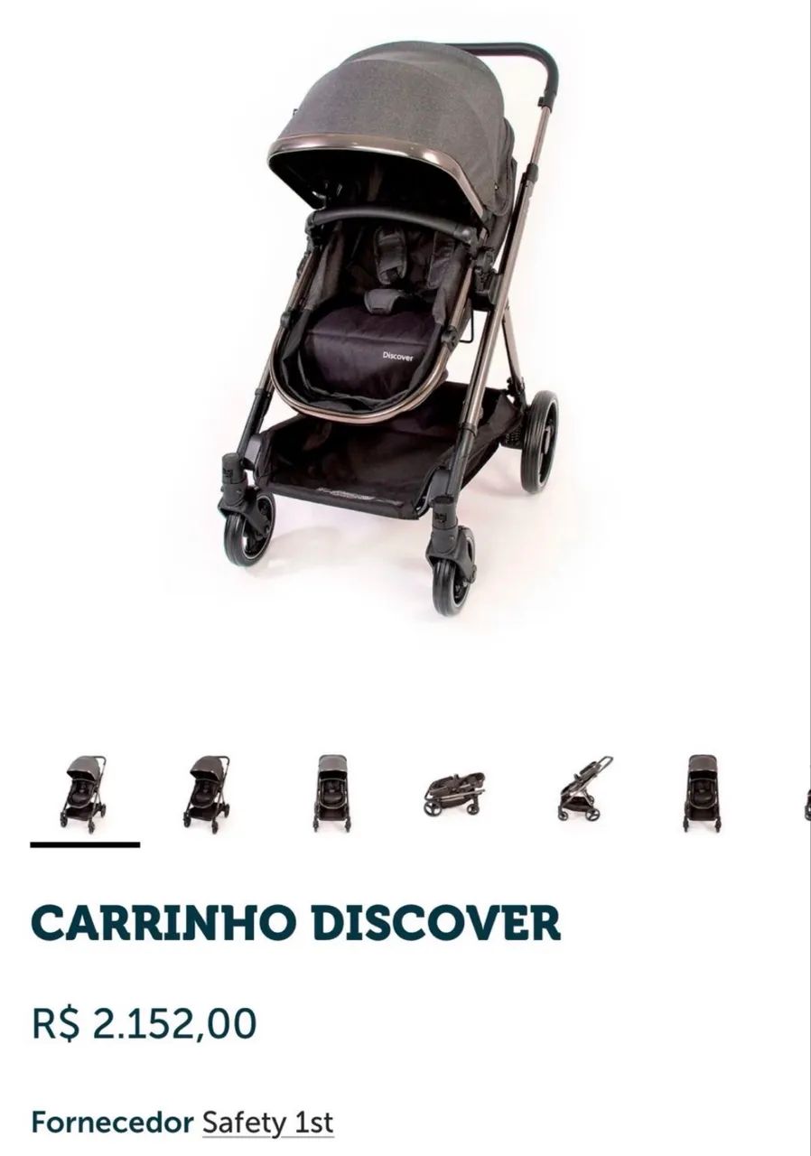 Carrinho de bebê Safety 1ST Discovery Grey - Foto 3