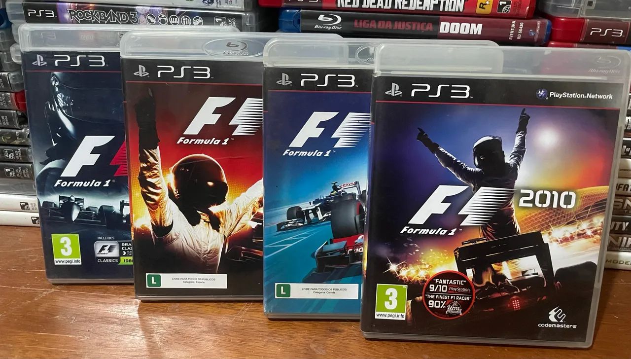 Coleção fórmula 1 ps3