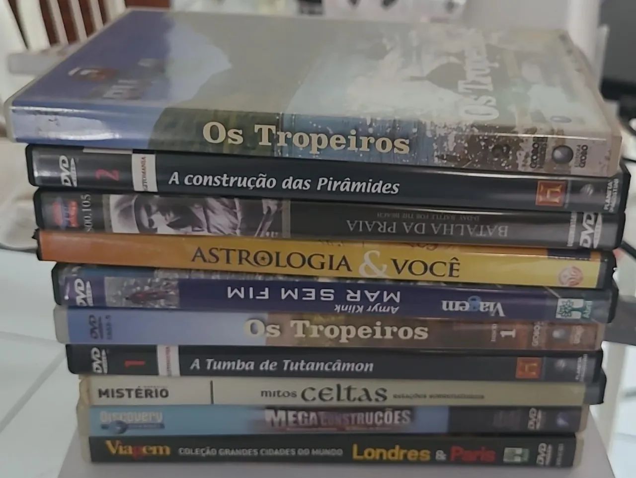 COLEÇÃO DVDS DOCUMENTÁRIOS DIVERSOS  - 10 DVDS