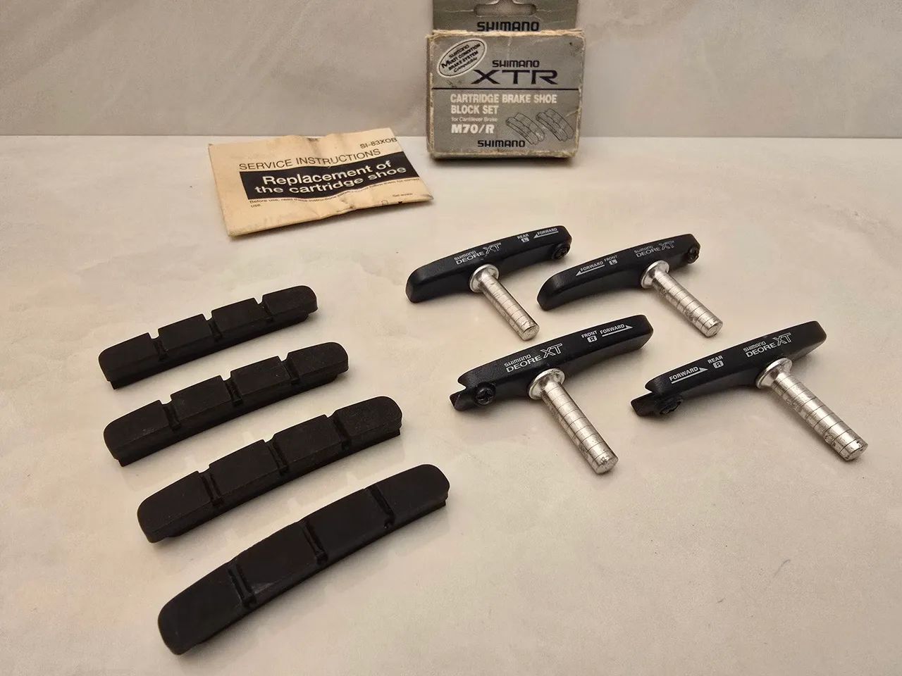 SAPATA Shimano XT e refil XTR (NOVA) - Foto 3