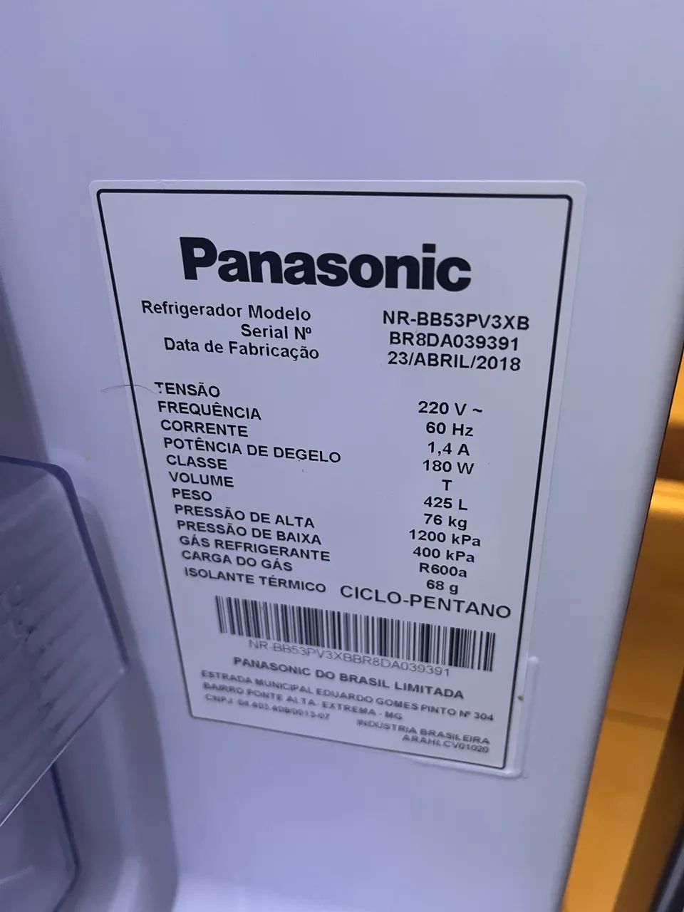 GELADEIRA PANASONIC INVERTER QUASE NOVA  - Foto 3