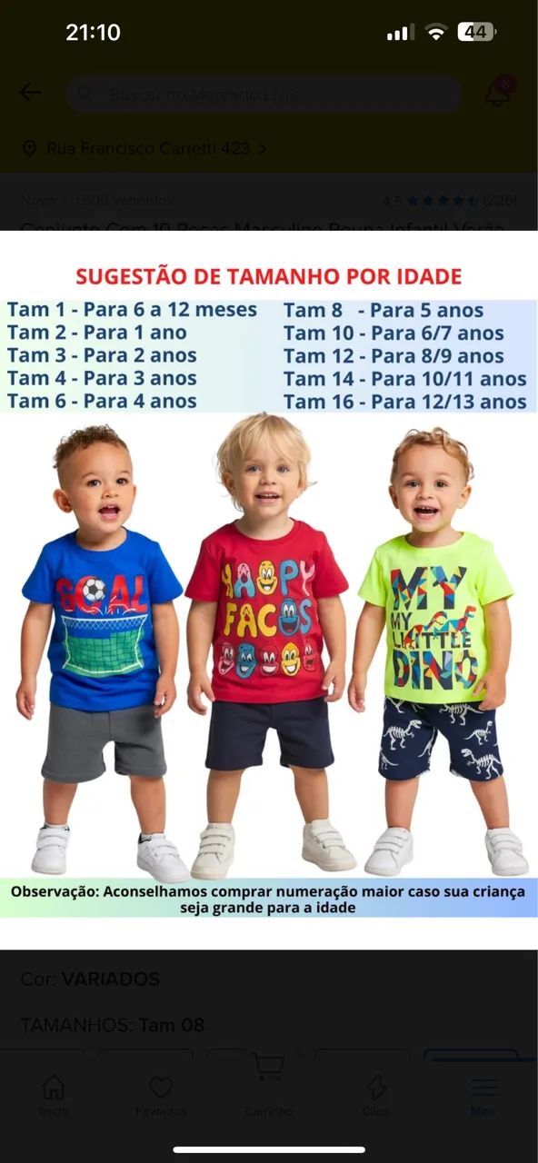 Roupa conjunto infantil  - Foto 6
