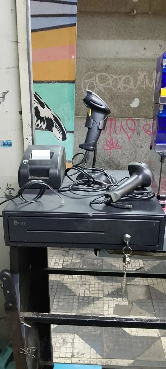 Kit PDV Completo - Gaveta Automática Brasil Forte + Impressora + 2 Leitores $500 - Foto 2