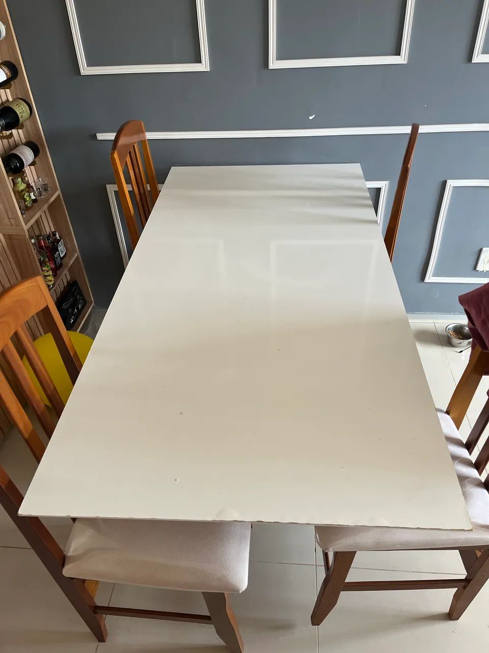 VENDO MESA USADA - OFF-WHITE - Foto 2