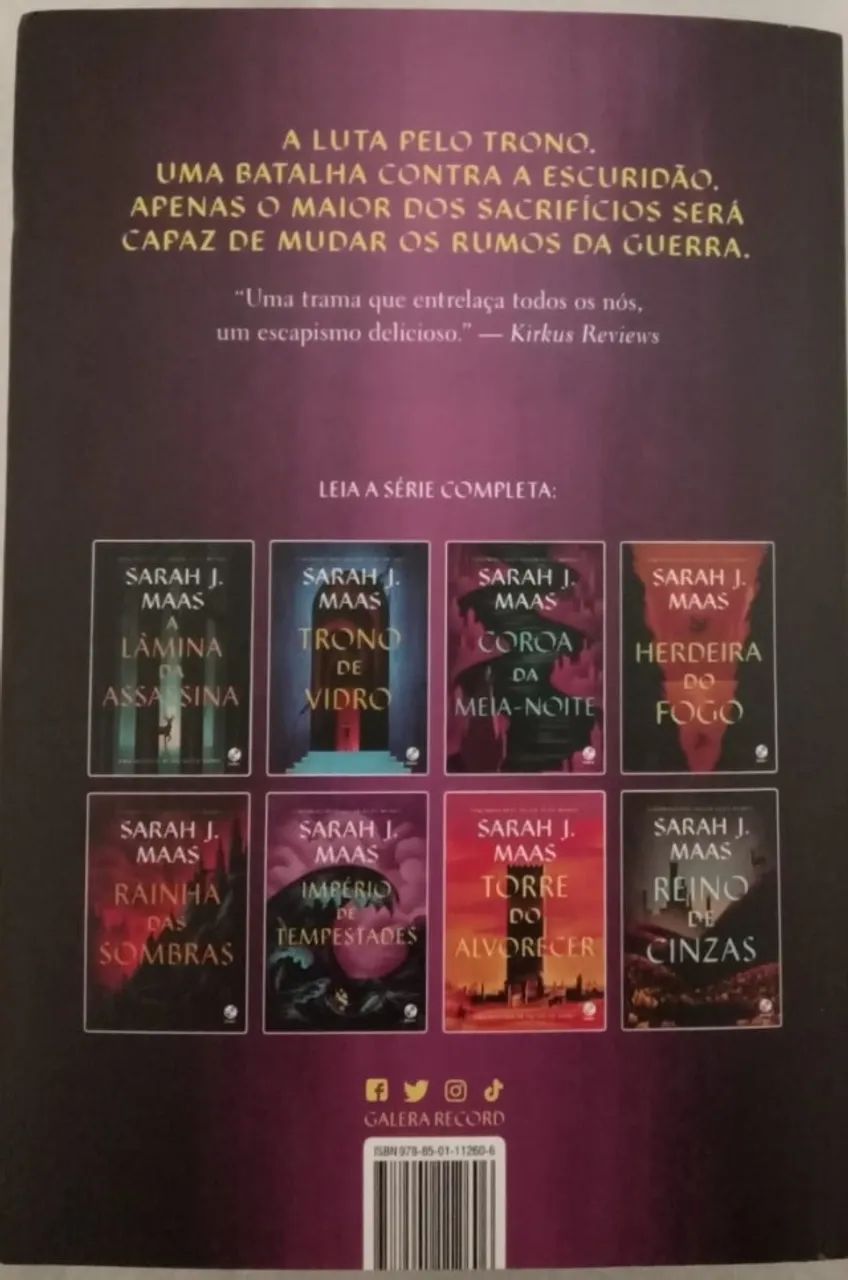 Livro Trono de Vidro Vol.5- Império das Tempestades - Foto 3