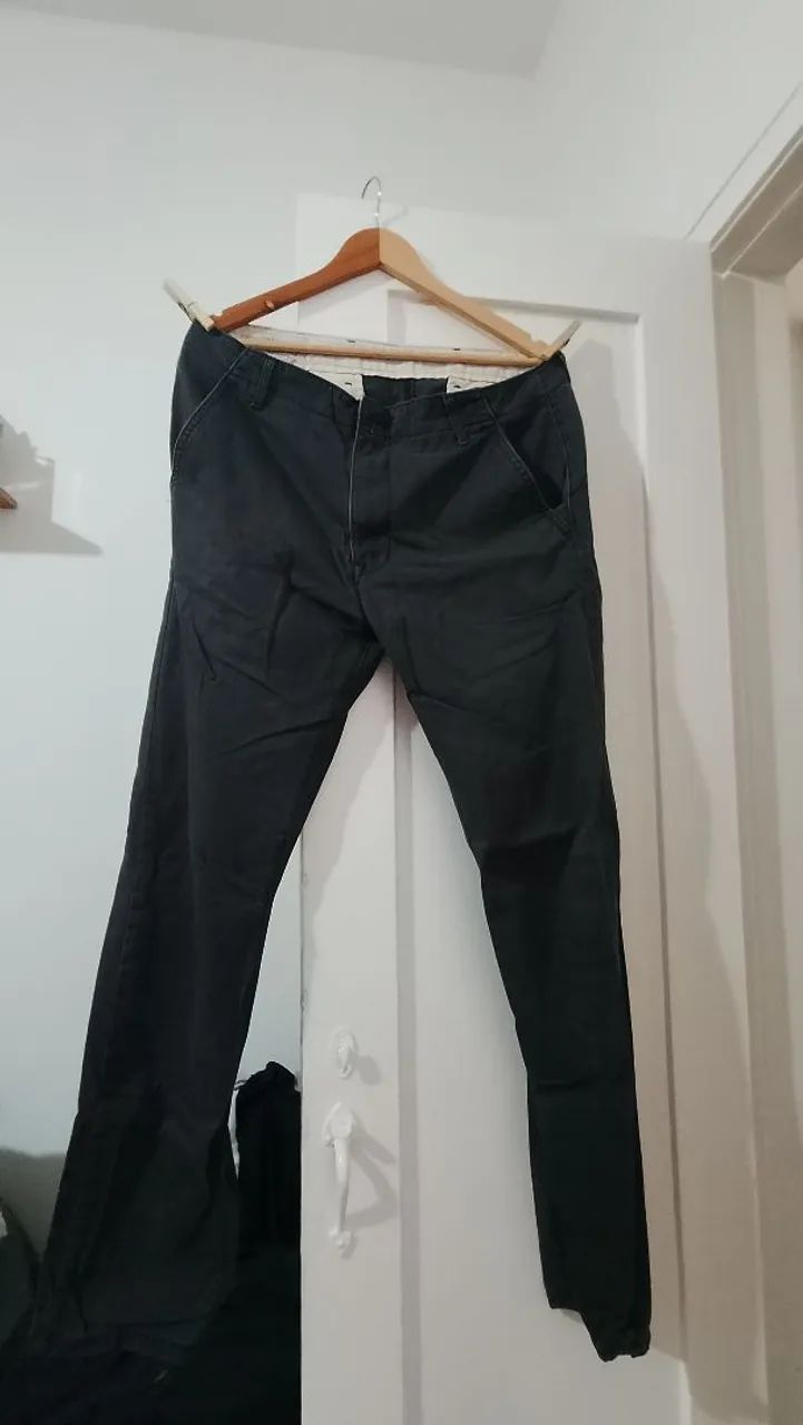 Calça em tecido chino - Foto 2