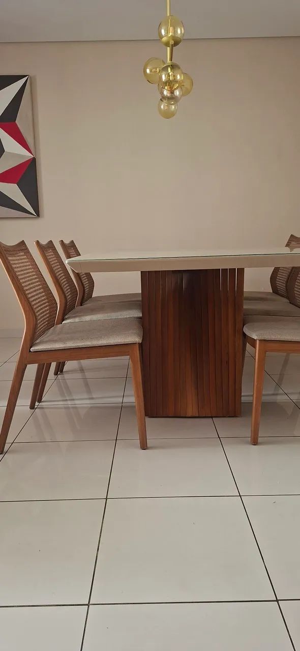 Jogo de mesa com 6 cadeiras  - Foto 3