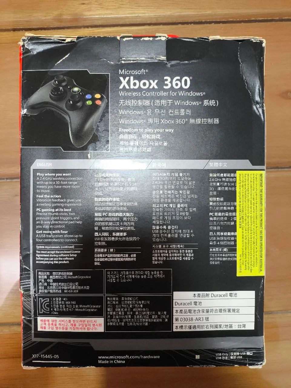 Controle Xbox 360 Wireless Controller For Windows Completo Original - Foto 2
