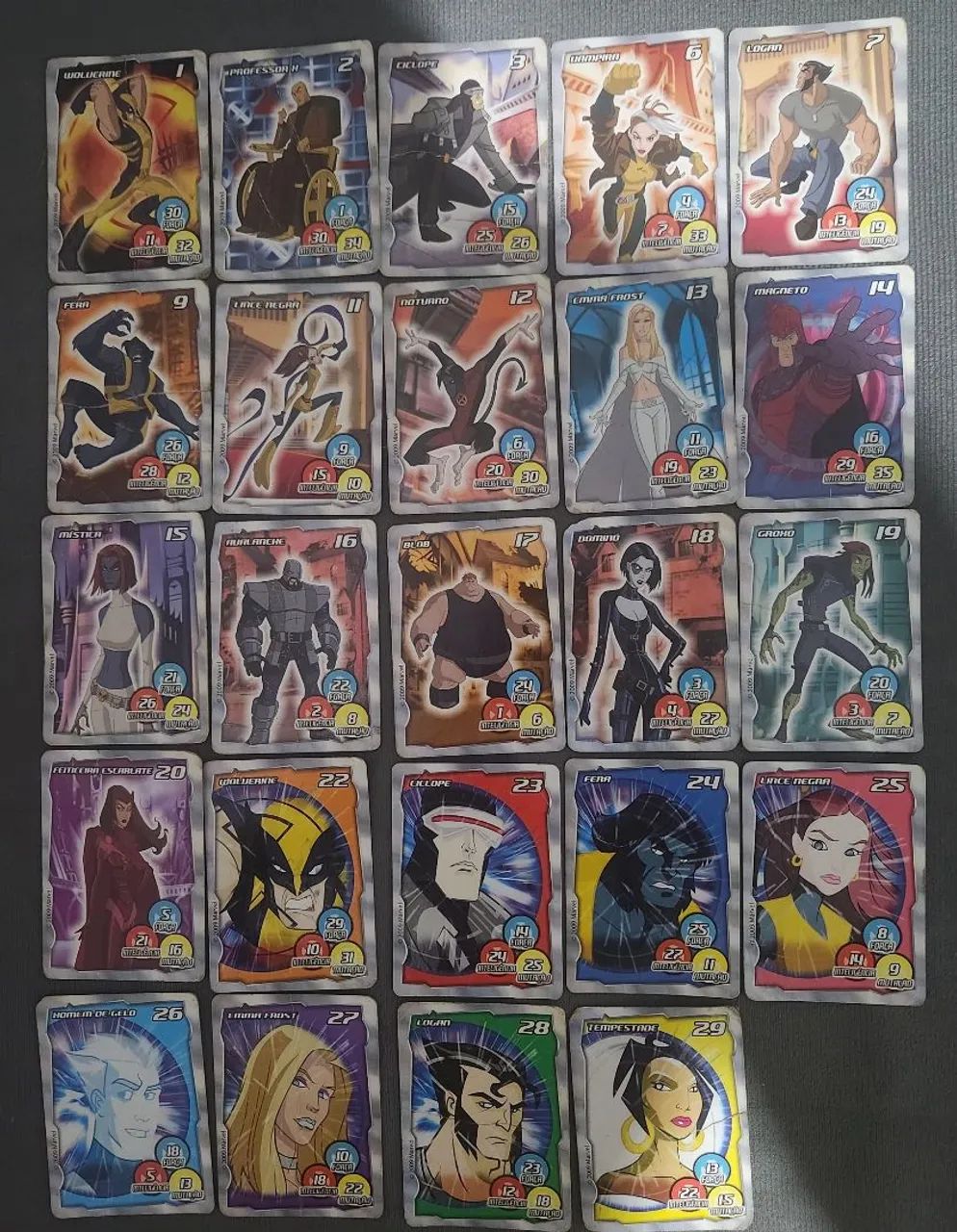 Cards x men elma chips