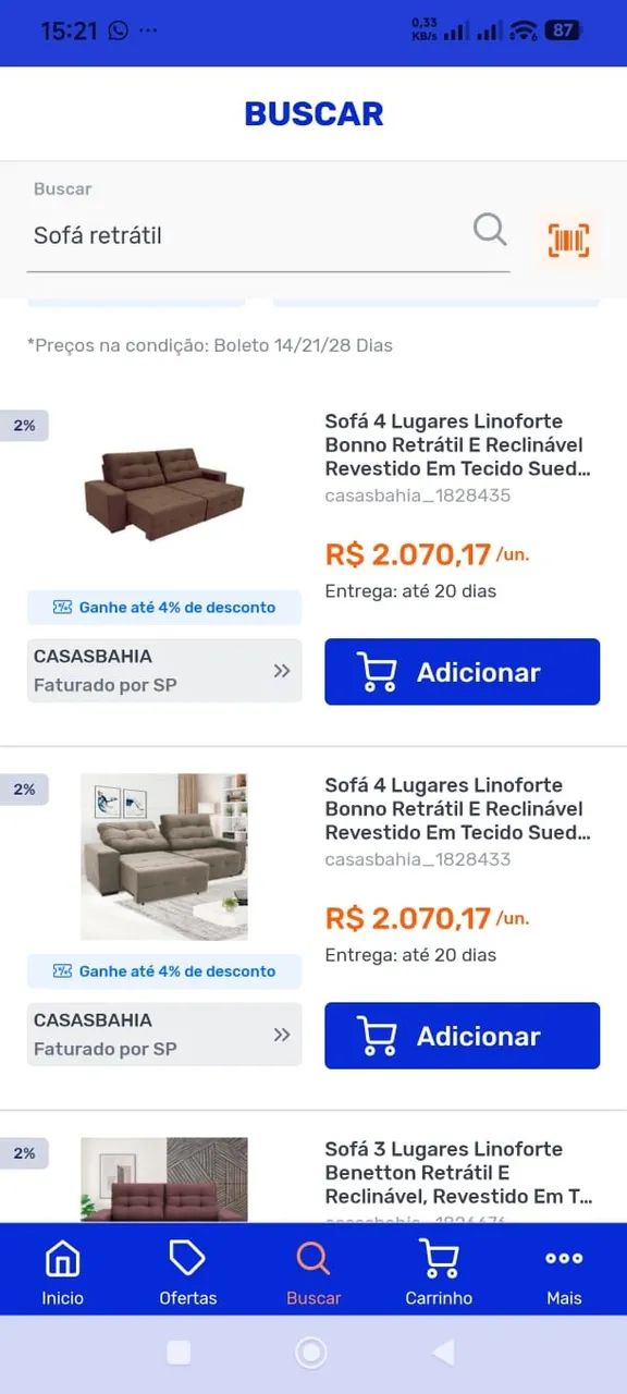 Compre sofá para a sua loja pela nossa distribuidora Martins  - Foto 2