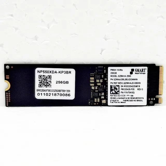 SSD 256GB NVMe M.2 2280 SAMSUNG MZVLQ256HAJD - Armazenamento