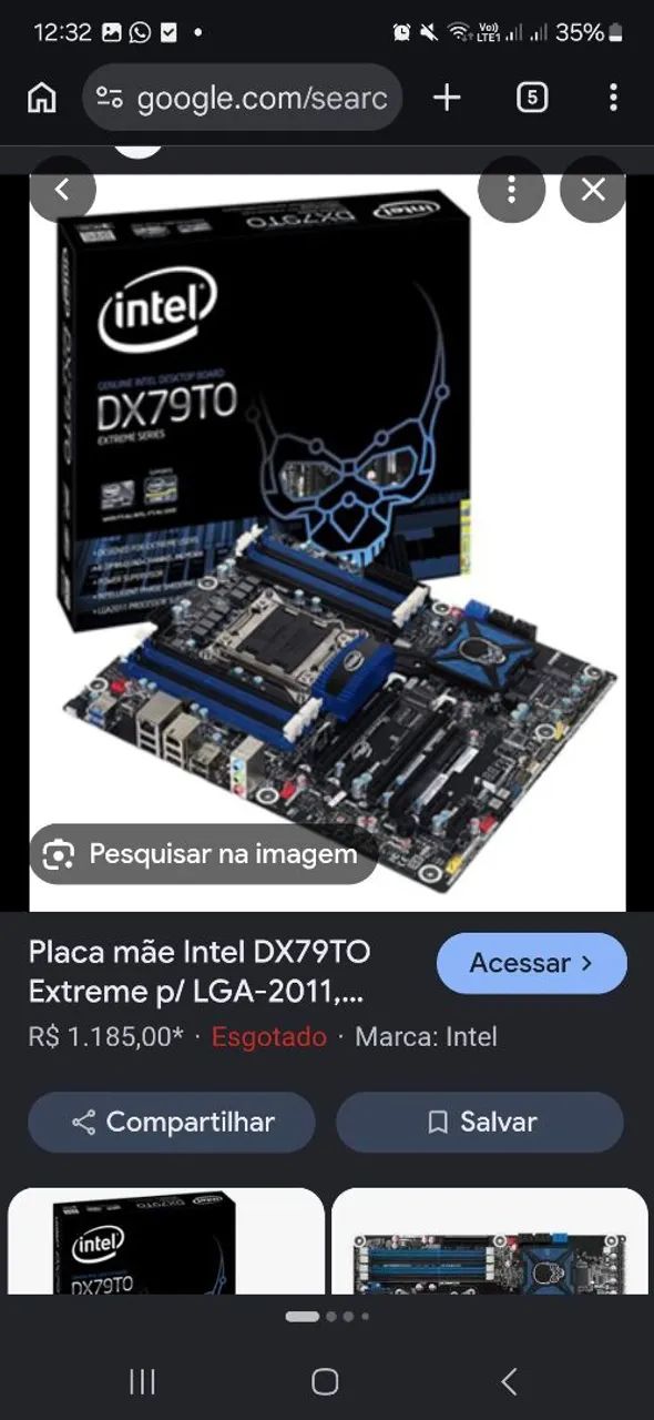 Placa mae Intel socket lga 2011 com processador xeon +8g - Foto 5