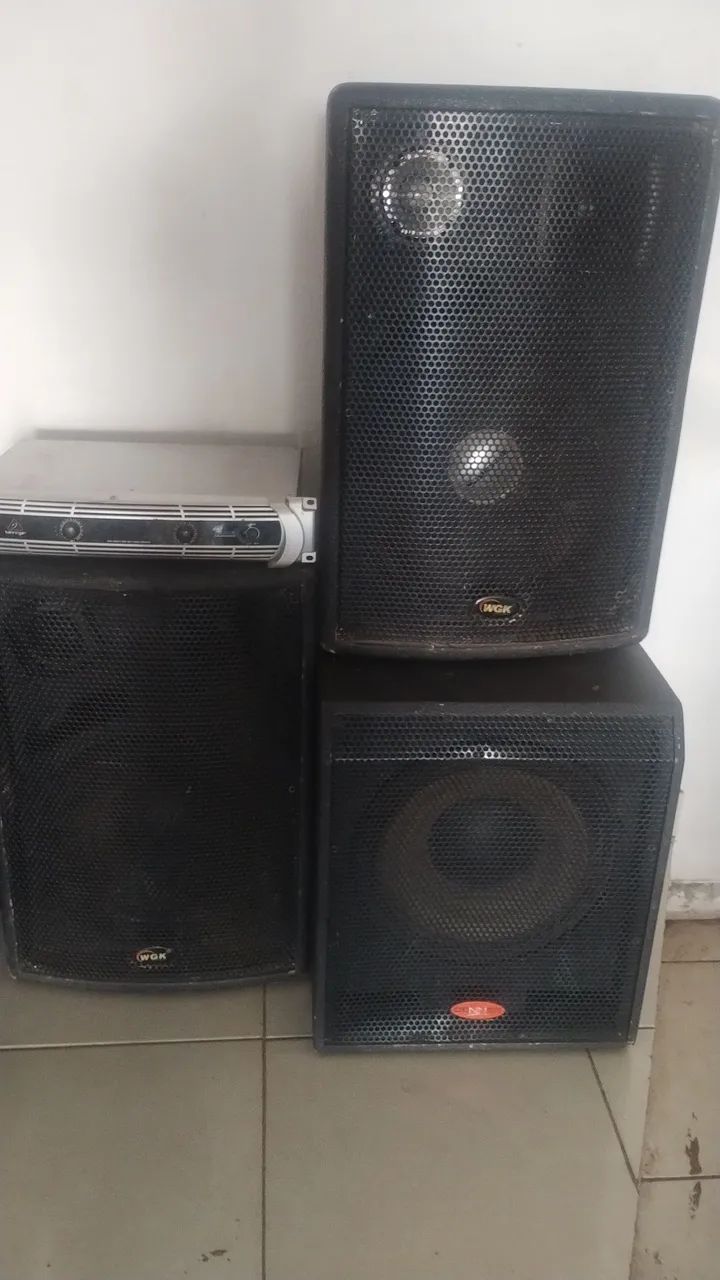 Vendo som com potência behringer ,,tel. * - Foto 3
