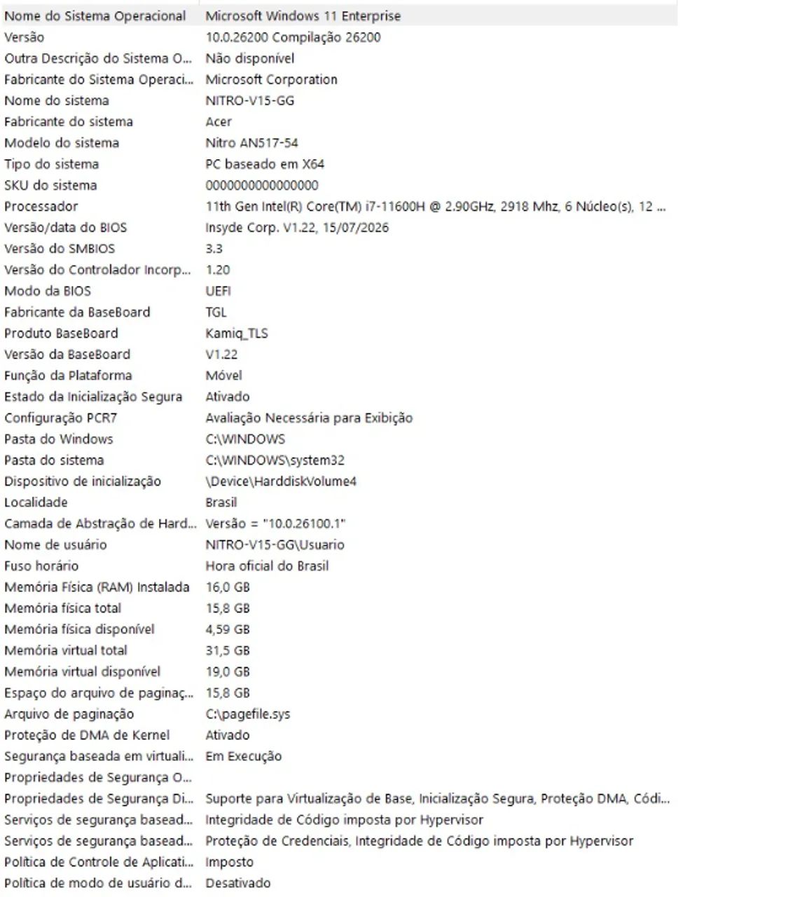 Notebook Acer Nitro V 1TB RTX 3050 Intel i7 11º Gen - Foto 4