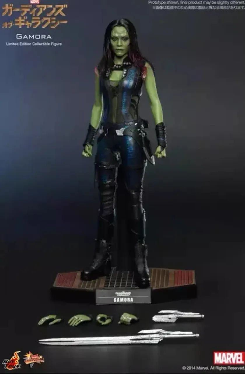 Gamora hot toys - guardiões da galáxia loose 