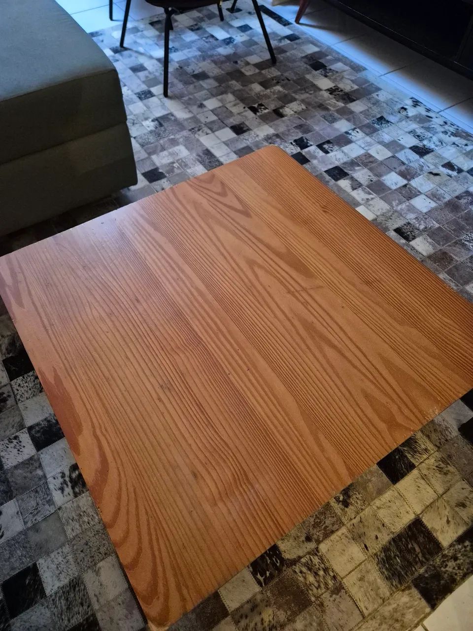 Mesa de centro Tok Stok madeira maciça 