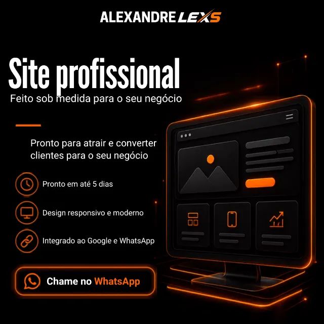 SEU NEGÓCIO AINDA NÃO TEM SITE?