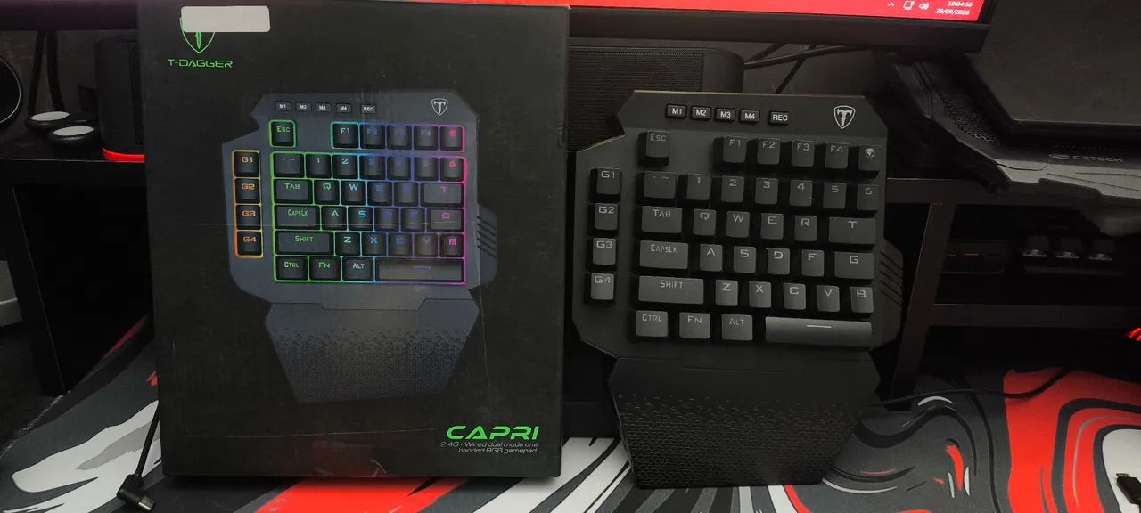 Teclado Mecânico One Hand T-Dagger Capri