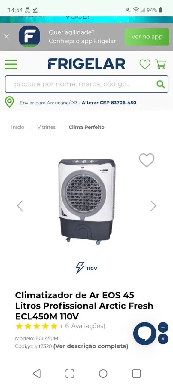 Climatizador de ar 45L - Foto 2