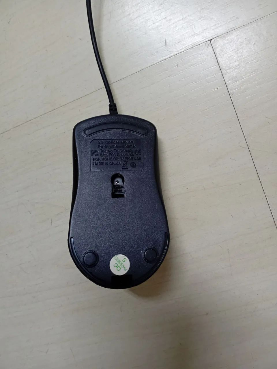 Mini mouse Usb preto cabo de 1,45 metro - Foto 3