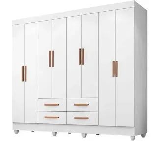 Roupeiro Lite 8p 4g C/ Pe - Branco