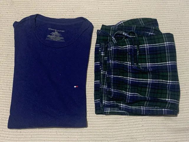 conjunto pijama longo tommy hilfiger calça e blusa puma