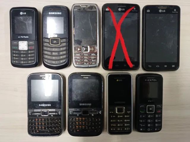 celulares antigos a 30 reais a unidade