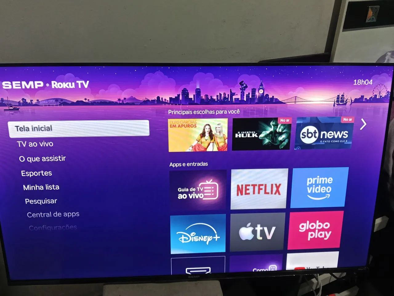 Vendo tv smart 42polegadas roku tv 