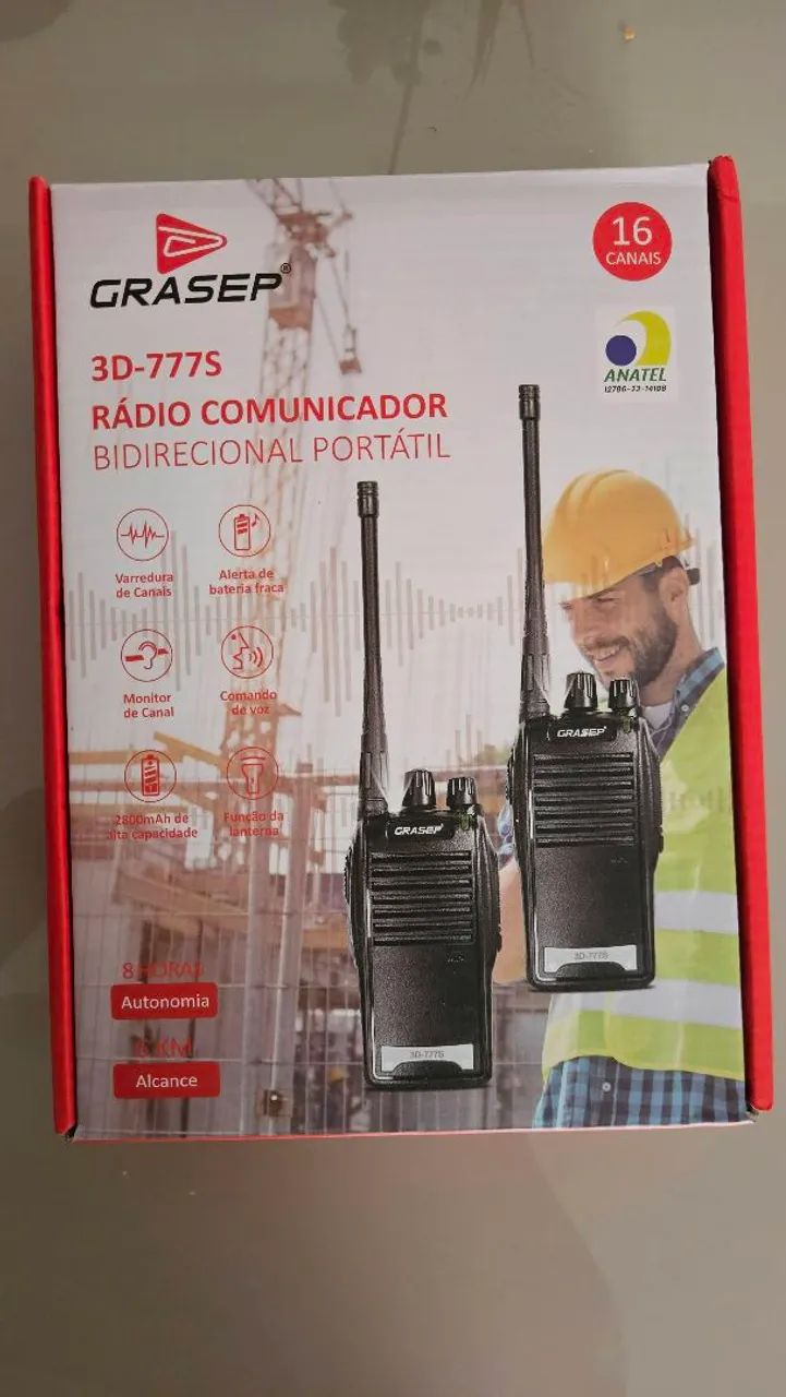 Rádio Comunicador HT Grasep 3D 777s - Foto 2