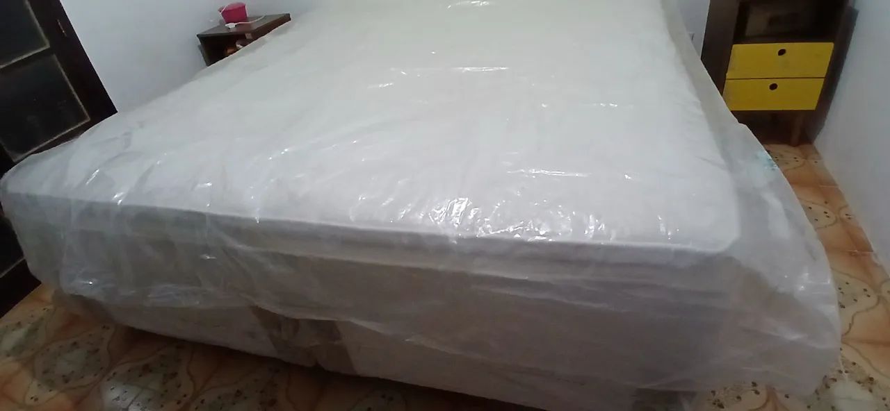 Cama king size 2x2 molas ensacadas 
