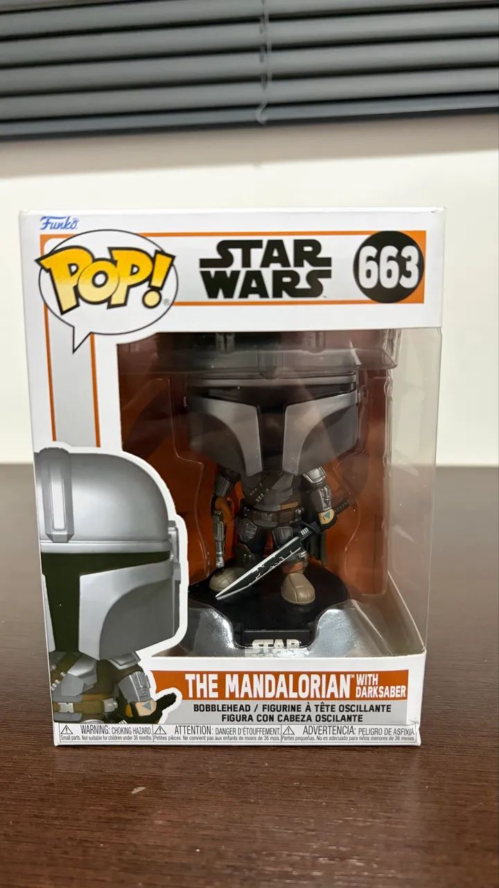 Funko pop The Mandalorian with Dark Saber 663