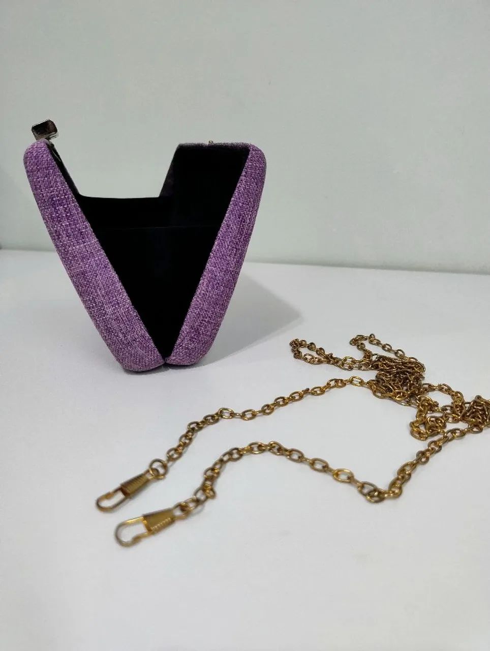 Bolsa clutch lilás  - Foto 3