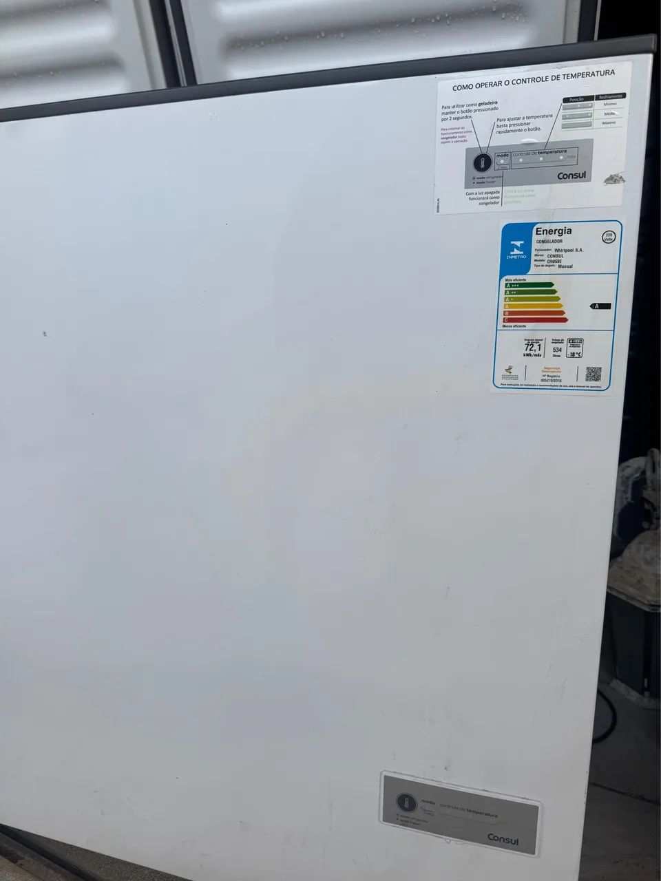 Freezer Horizontal Consul 2 Portas Digital - 220V - Foto 2