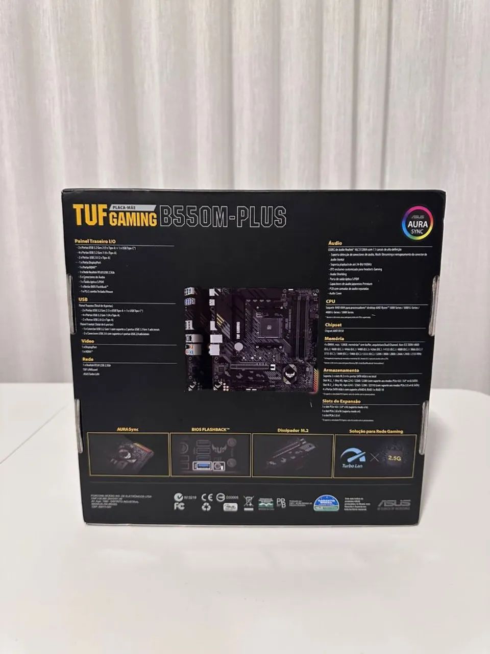 Placa Mae Asus TUF GAMING B550M-PLUS DDR4 Socket AM4 - Foto 2