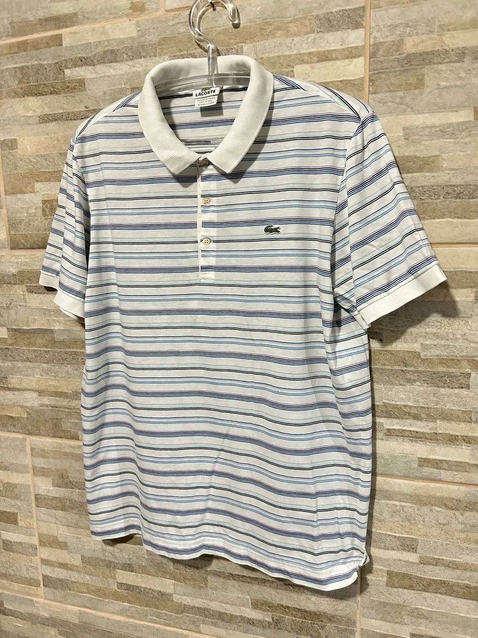 Camisa polo listrada Lacoste 4 - Foto 2