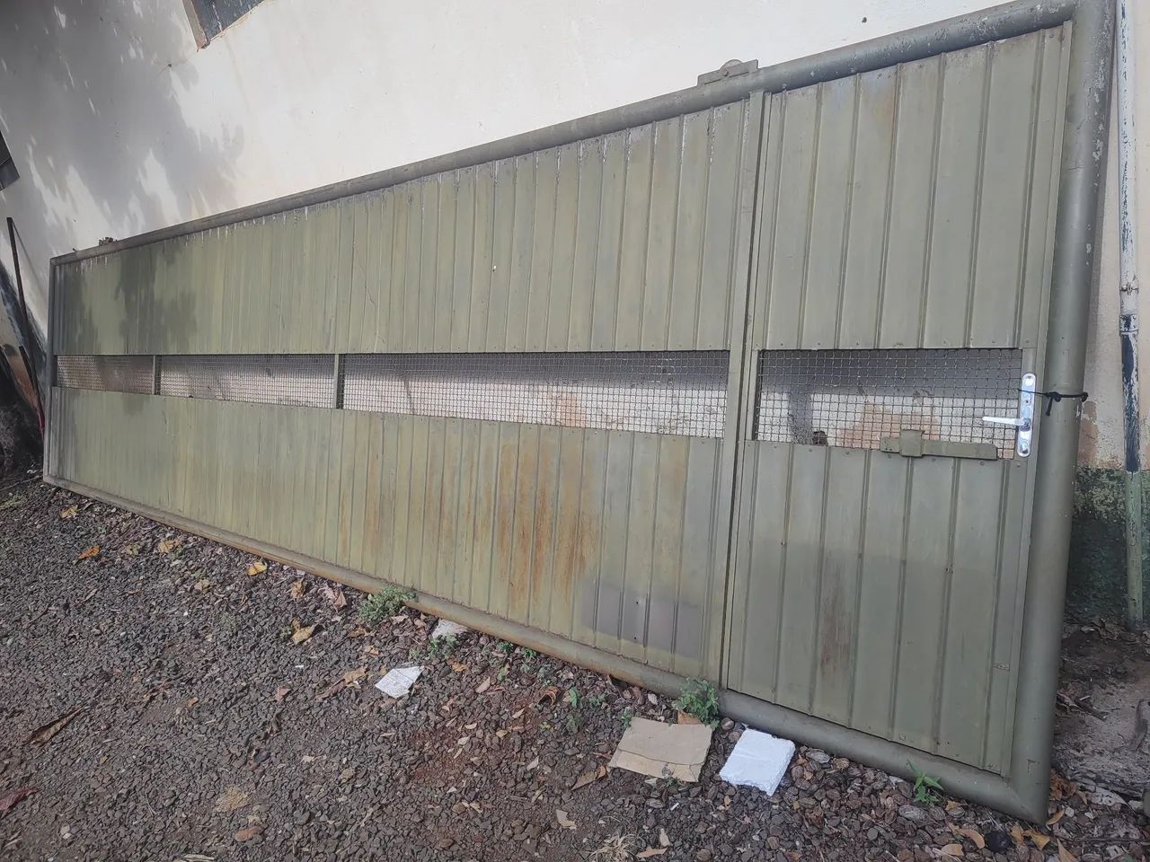 PORTÃO INDUSTRIAL PESADO (7m x 1.90m) - ESTRUTURA DE 3 POLEGADAS