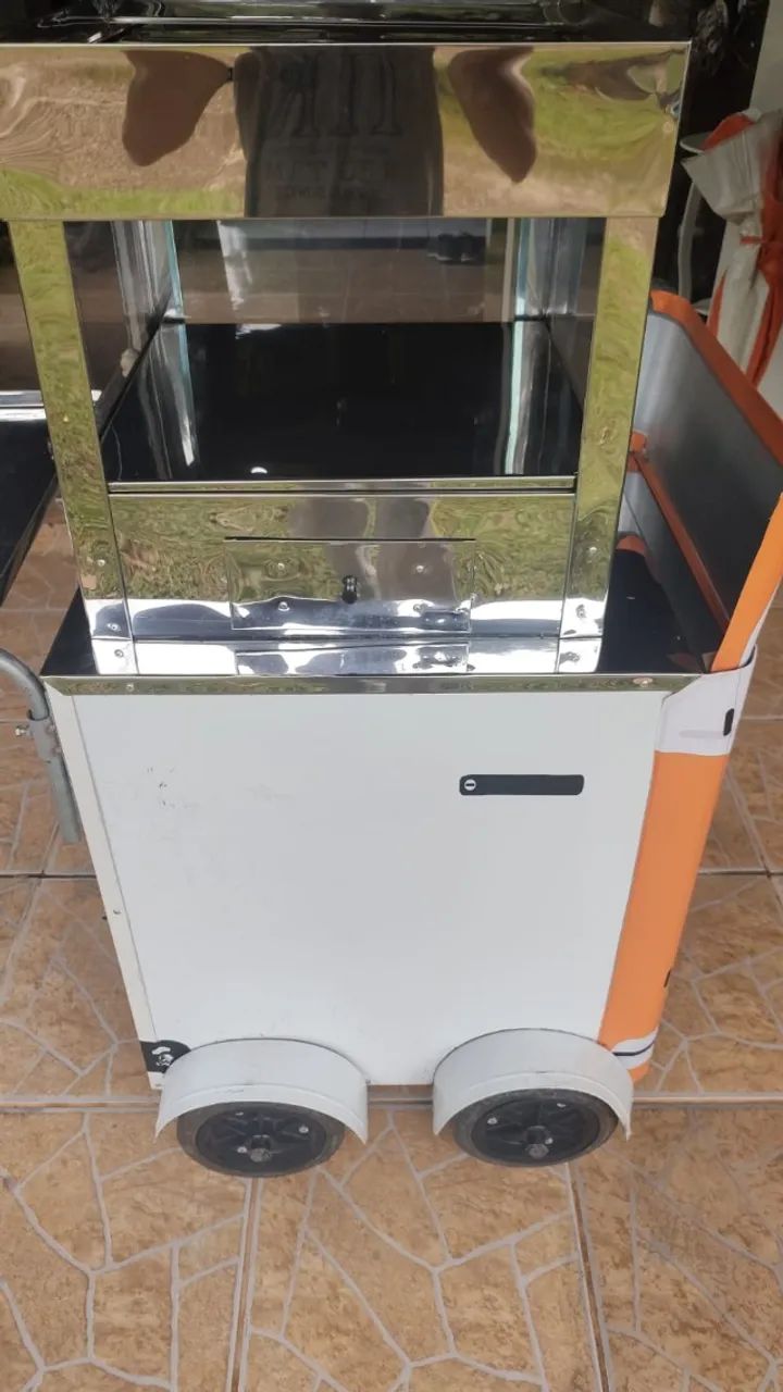 Carrinho Expositor Kombi Food em Inox para Eventos e Vendas - Foto 3